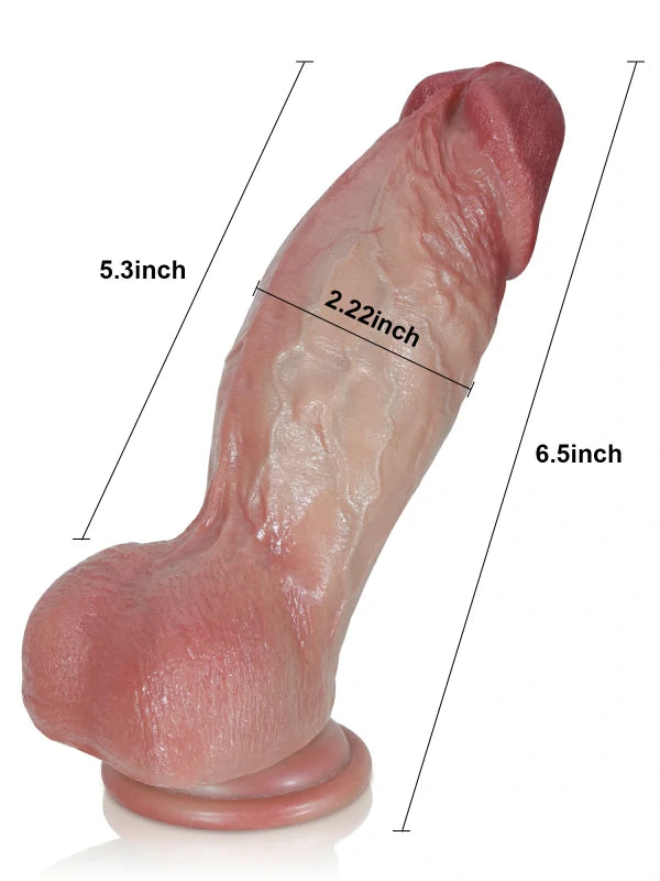 16.5 cm Böjd Grov Dildo