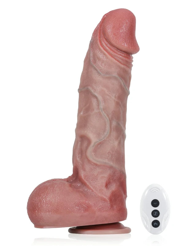 XL Ådrad Dildo-VD49-Flesh