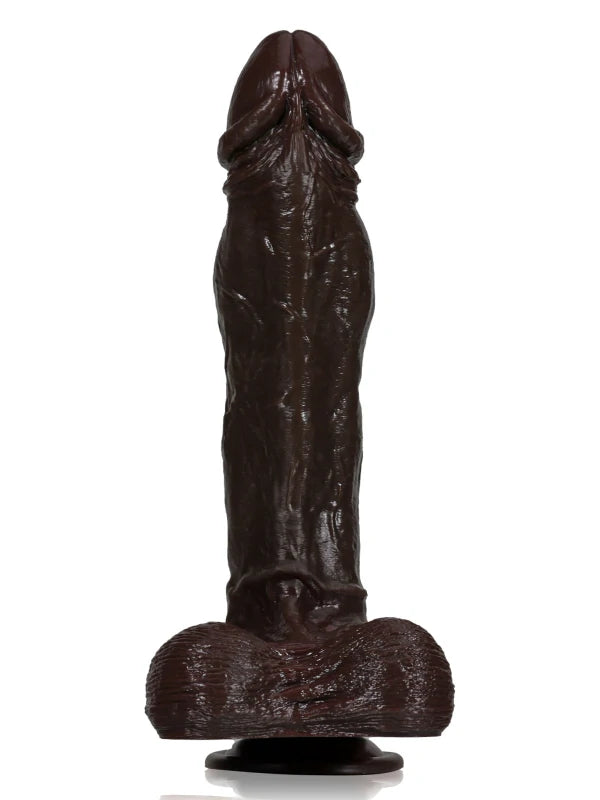27 cm Svart Stor Thrusting Dildo