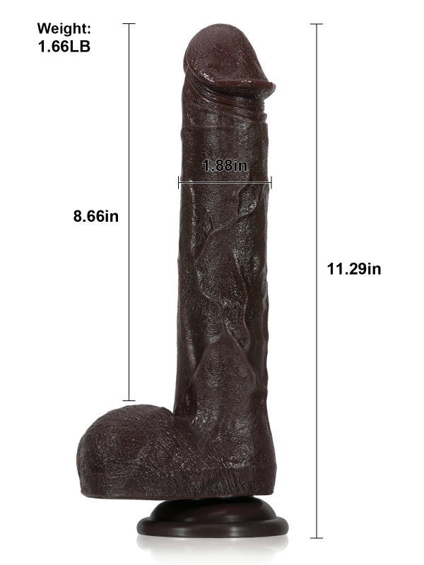 Thrusting Dildo VD47-Black