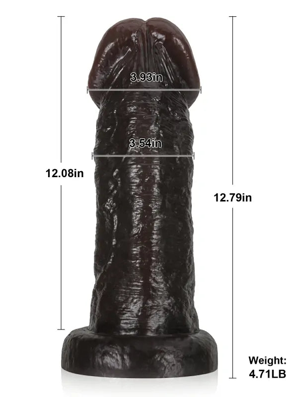 Extremt Enorm Anal Dildo-SID99-Black