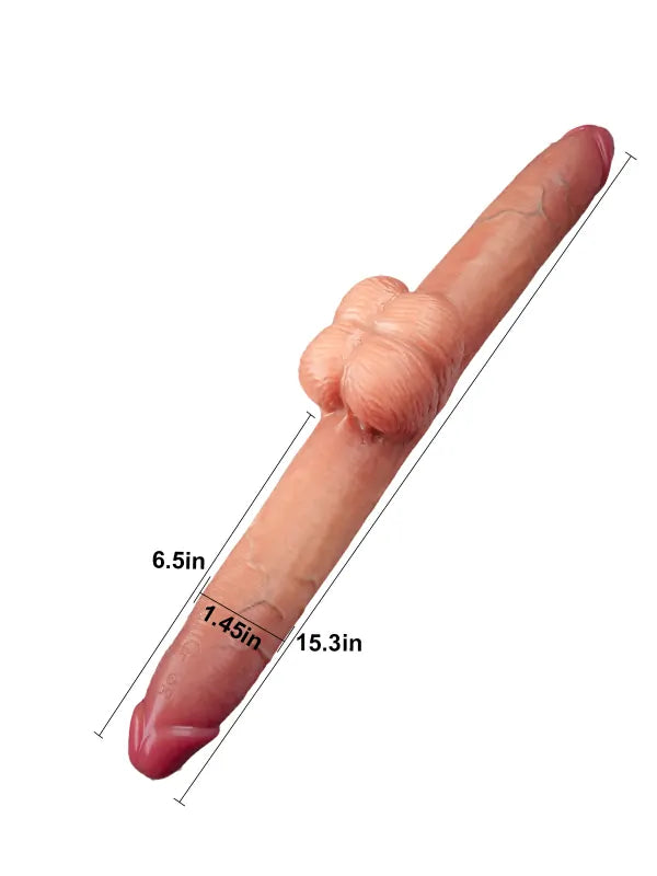Icke-vibrerande enkel dildo utan realistisk design och utan lägesval