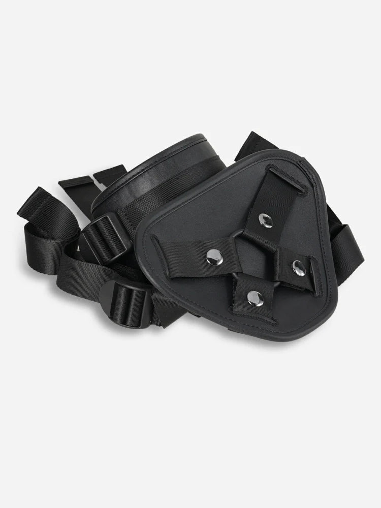 Läder-Sele för Strap-On med Justerbar Passform