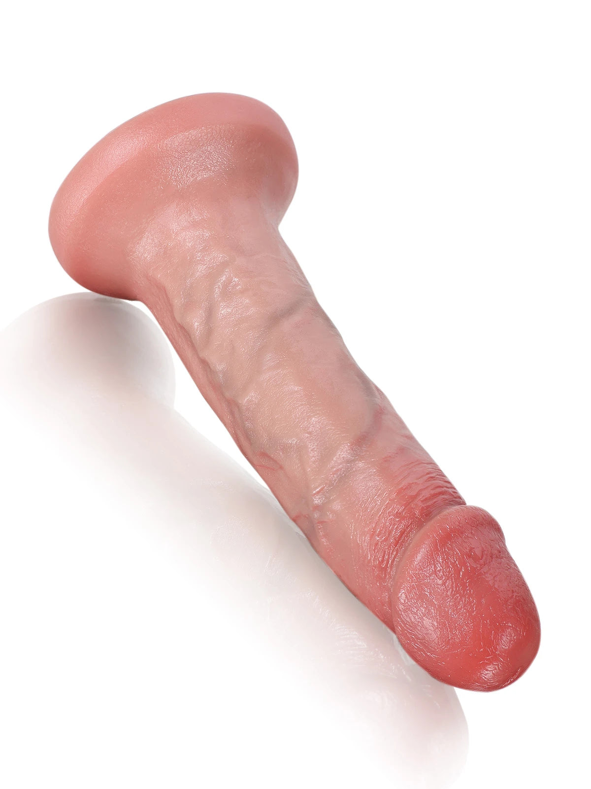 17,8 cm Mjuk Böjbar Realistisk Dildo utan Testiklar - Perfekt för Nybörjare