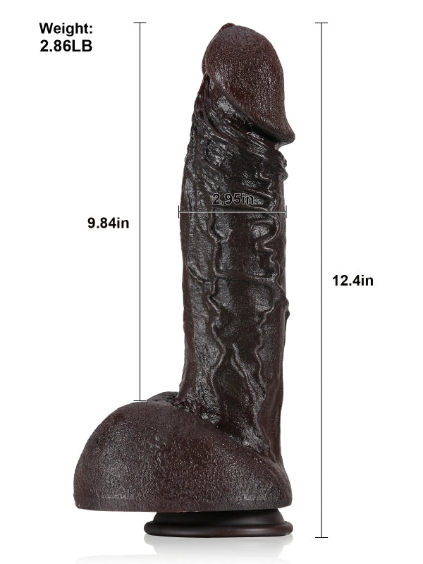 Realistisk Black stor dildo SID122-BLcak