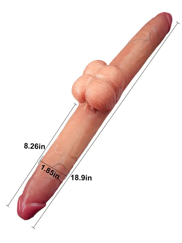 Icke-vibrerande enkel dildo utan realistisk design och utan lägesval