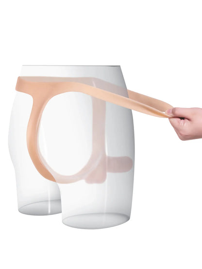 15 cm Ultratunn Silikon-Strap-On Dildo för Par