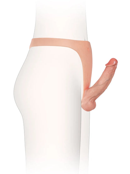 16 cm Lätt Silikon-Strap-On med Smalt Band & Realistisk Känsla