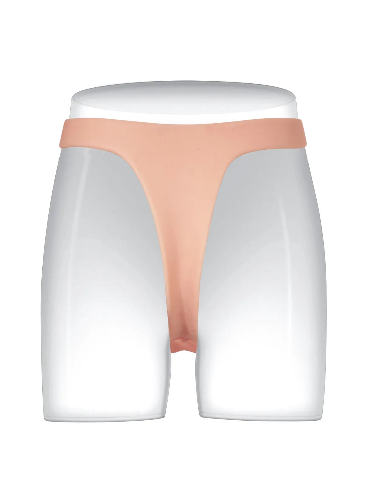 16 cm Lätt Silikon-Strap-On med Smalt Band & Realistisk Känsla