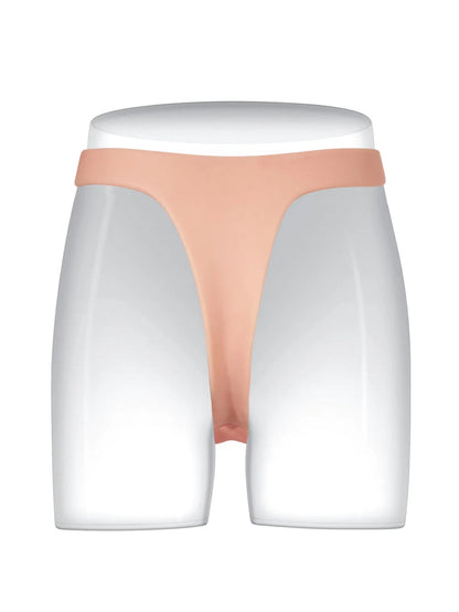 16 cm Lätt Silikon-Strap-On med Smalt Band & Realistisk Känsla