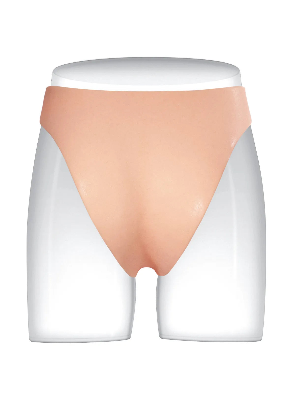 17,5 cm Bärbar Silikon-Strap-On med Mjuka Testiklar & Fast Skaft