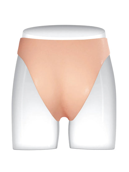 17,5 cm Bärbar Silikon-Strap-On med Mjuka Testiklar & Fast Skaft