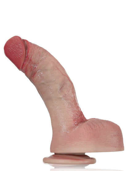 19 cm Realistisk G-punkt Dildo med Böjt Skaft