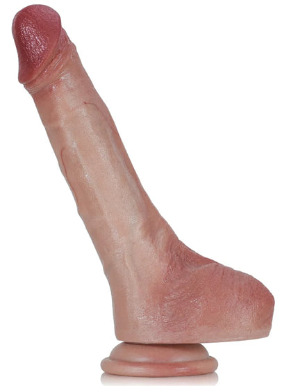 20 cm Realistic Dildo with Spine Core & Suction Base