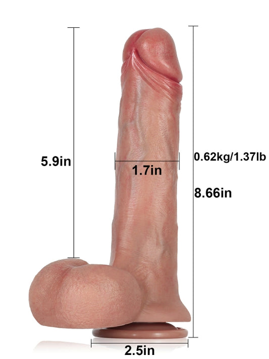 Vibrerande Realistisk Dildo VD04
