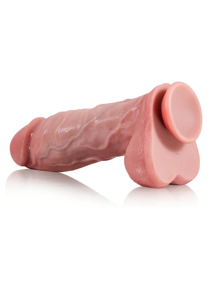 23 cm Kraftfull Stötande Dildo med Vibration, Värme & Fjärrkontroll