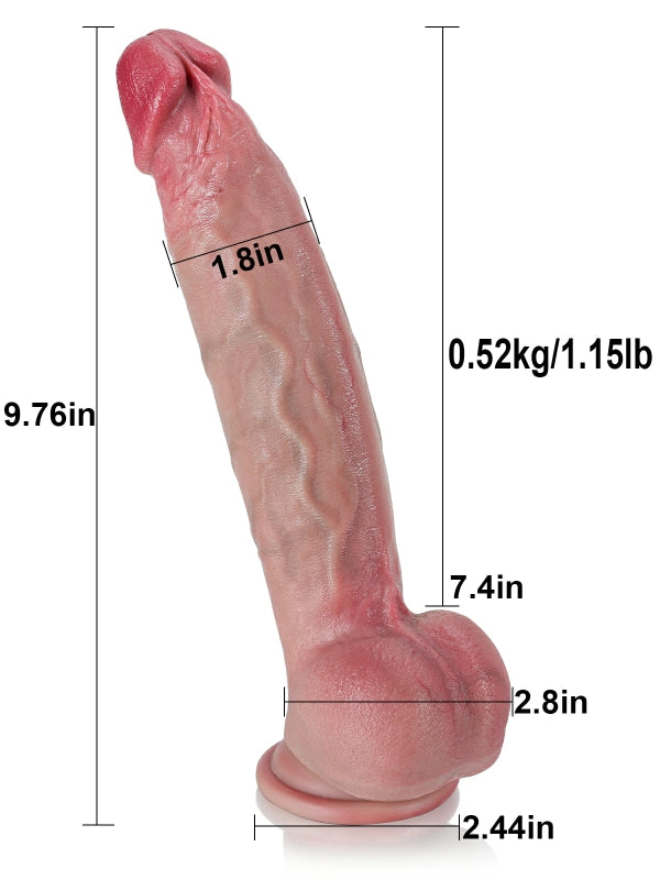 Realistisk stor dildo SID93-Flesh