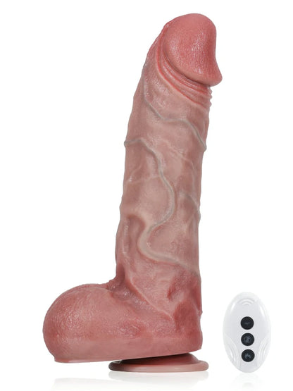 XL Ådrad Dildo-VD49-Flesh