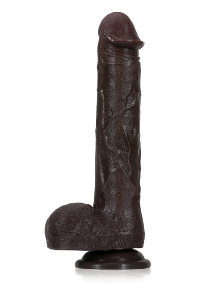 28.5 cm Teleskopisk Vibrerande Realistisk Dildo Med Naturtrogna Ådror