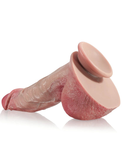 28 cm Superrealistisk Dildo i Silikon Stor Tjock med Sugkopp