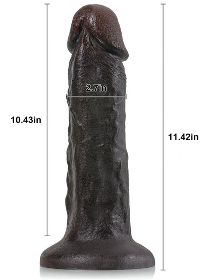 Svart Stor Realistisk Dildo