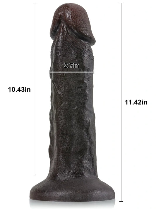 Svart Stor Realistisk Dildo