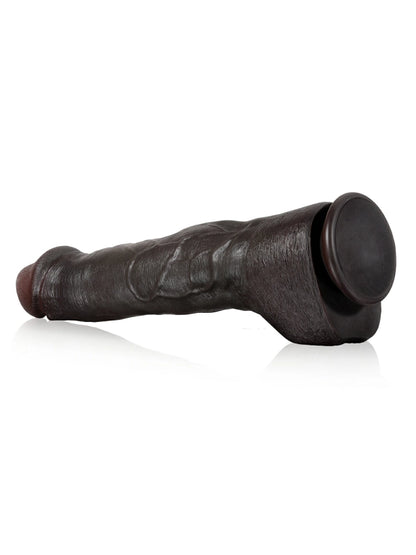 30 cm Realistisk Big Svart Dildo med Sugpropp
