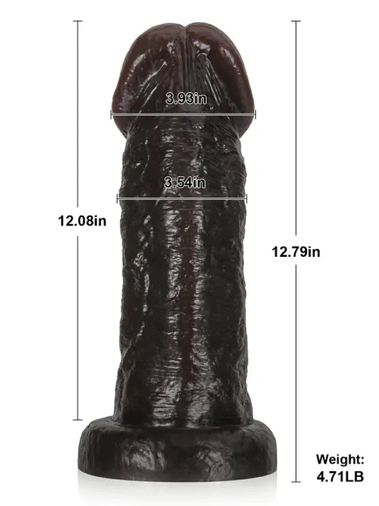 32.5cm Extremt Enorm Anal Dildo i Hudfärgad Silikon Mjuk Dildo