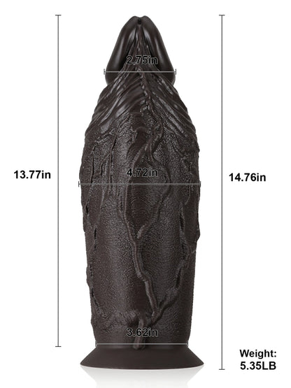 37 cm Mega Realistisk Anal Dildo med Sugpropp