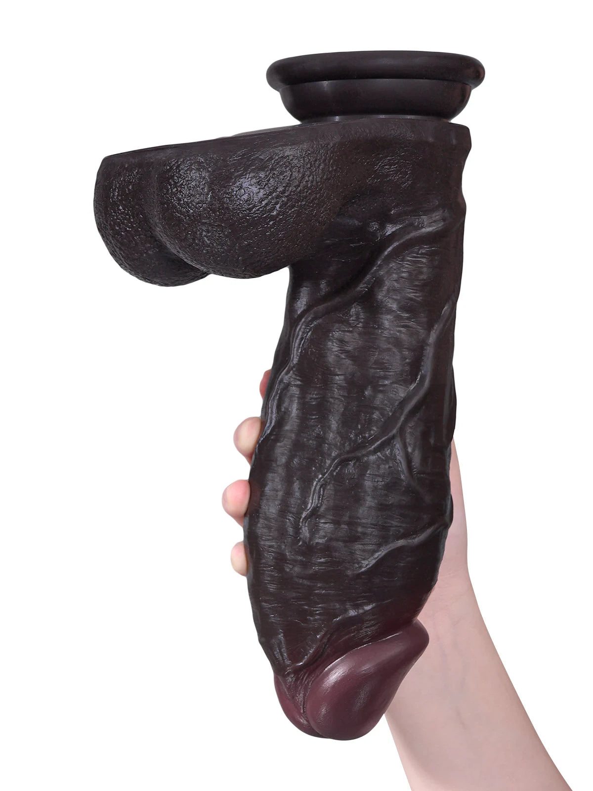 Austin: 28 cm XXL Dildo i Svart med 8,3 cm Diameter