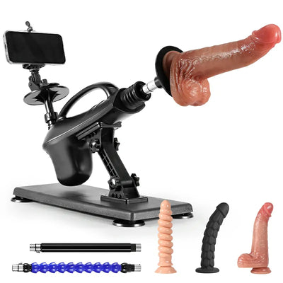 Automatisk Sexmaskin med Stötfunktion – Justerbar Hastighet & Vinkel