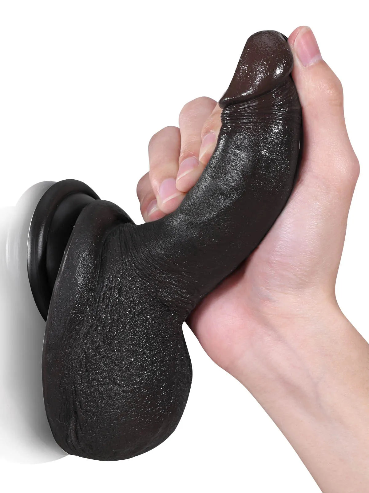 14,5 cm Realistisk Silikondildo med Stora Testiklar - Perfekt för Nybörjare