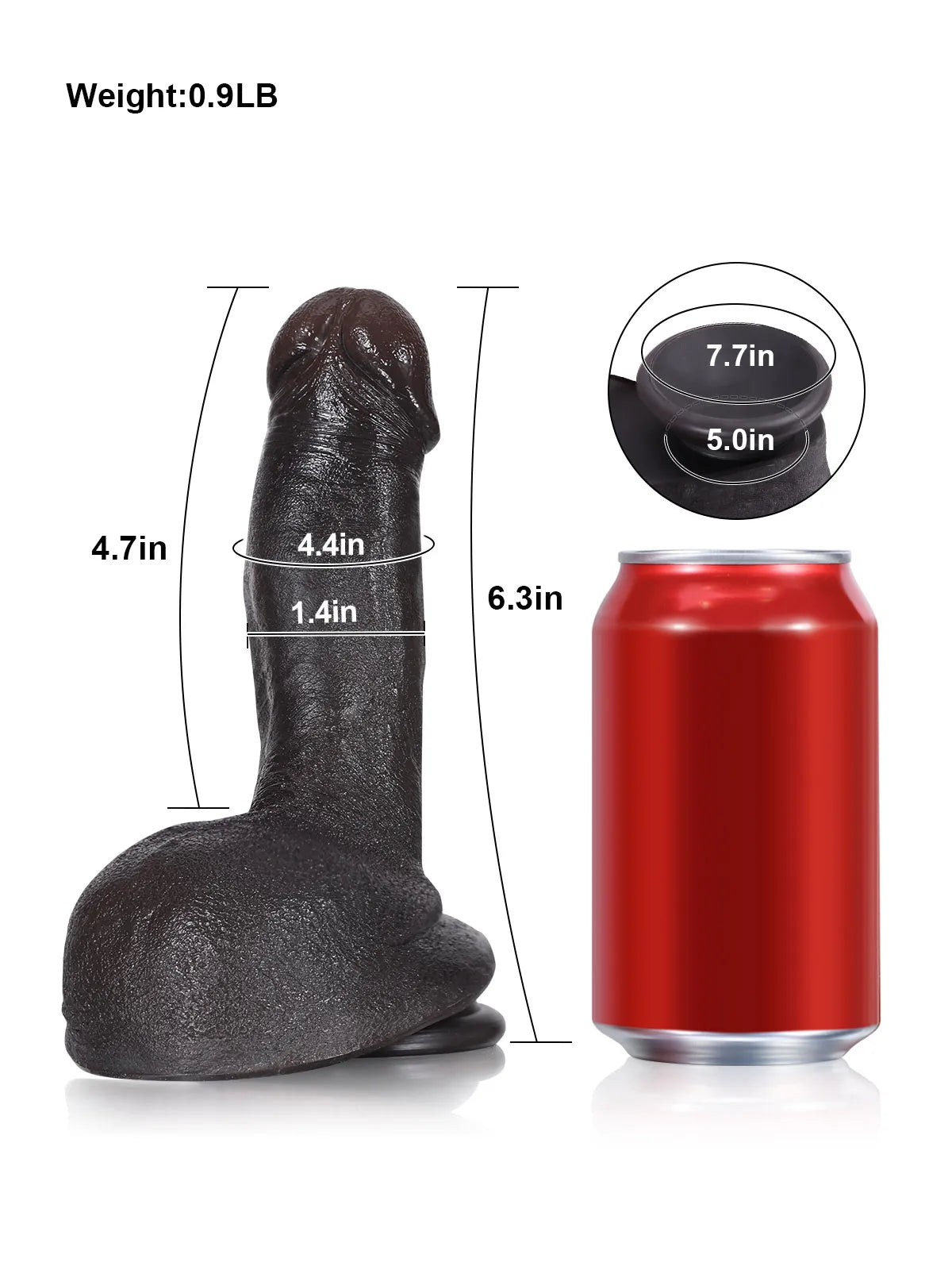 Julian: 14,5 cm Realistisk Silikondildo med Stora Testiklar - Perfekt för Nybörjare