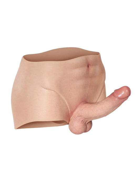 Full-Wrap Silikon-Strap-On med 18,5 cm Realistisk Dildo