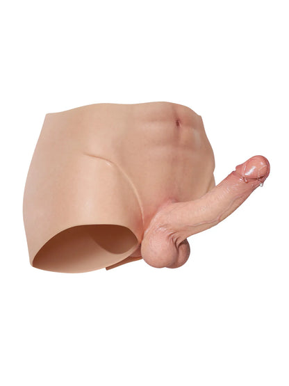 Full-Wrap Silikon-Strap-On med 18,5 cm Realistisk Dildo