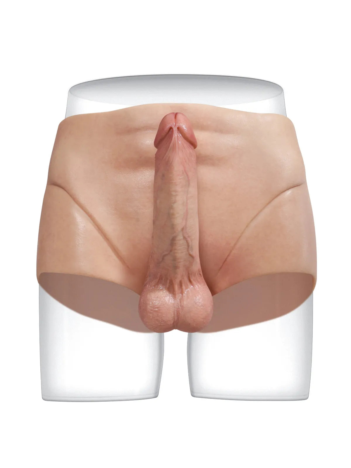 Full-Wrap Silikon-Strap-On med 18,5 cm Realistisk Dildo