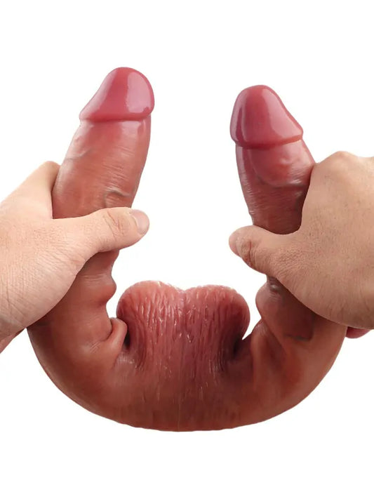 Icke-vibrerande enkel dildo utan realistisk design och utan lägesval
