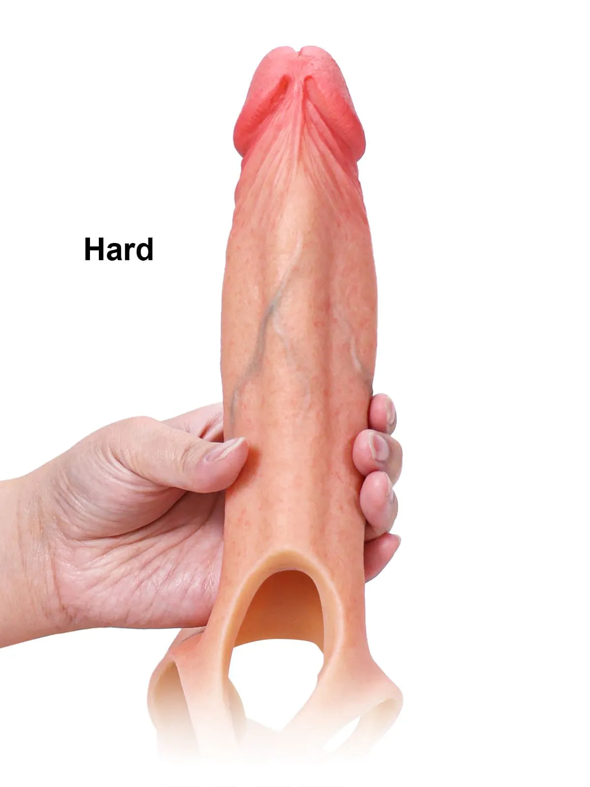 Ihålig Strap-On med Förlängning - Bekväm Penis Sleeve för Extra Stöd