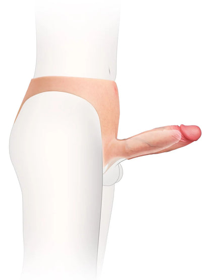Ihålig Strap-On med Förlängning - Bekväm Penis Sleeve för Extra Stöd
