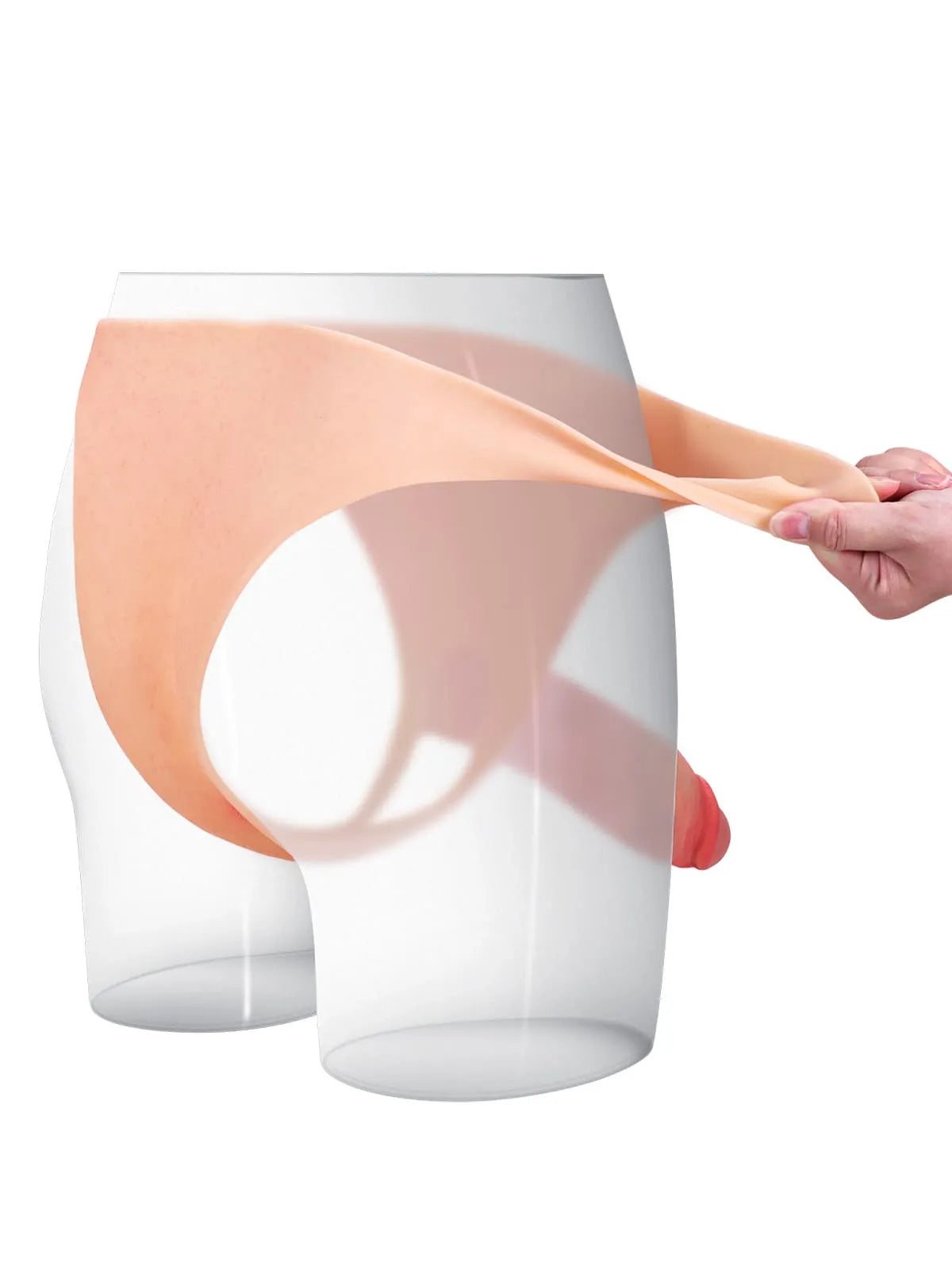 Ihålig Strap-On med Förlängning - Bekväm Penis Sleeve för Extra Stöd