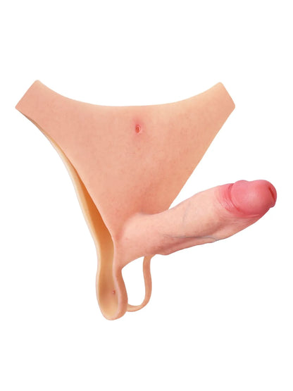 Ihålig Strap-On med Förlängning - Bekväm Penis Sleeve för Extra Stöd