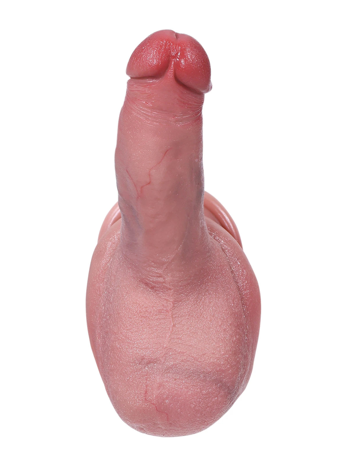 14,5 cm Realistisk Silikondildo med Stora Testiklar - Perfekt för Nybörjare