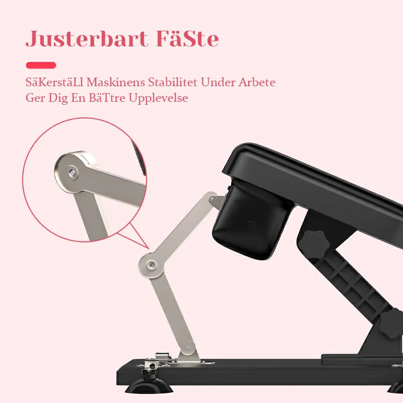 Dildo Maskin med Stötfunktion – Automatiskt Justerbar, 12 Lägen, 300 Stötar/Min
