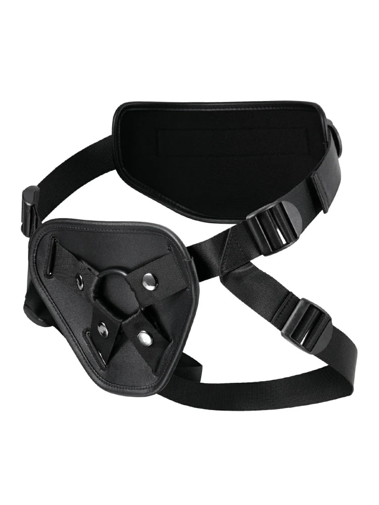 Läder-Sele för Strap-On med Justerbar Passform