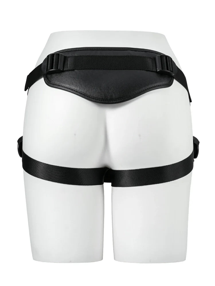 Läder-Sele för Strap-On med Justerbar Passform