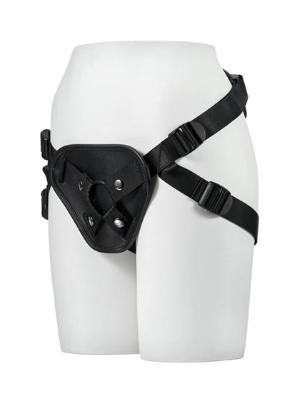 Läder-Sele för Strap-On med Justerbar Passform