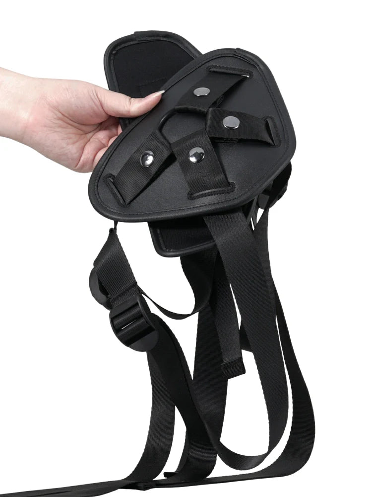 Läder-Sele för Strap-On med Justerbar Passform