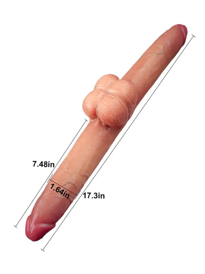 Icke-vibrerande enkel dildo utan realistisk design och utan lägesval