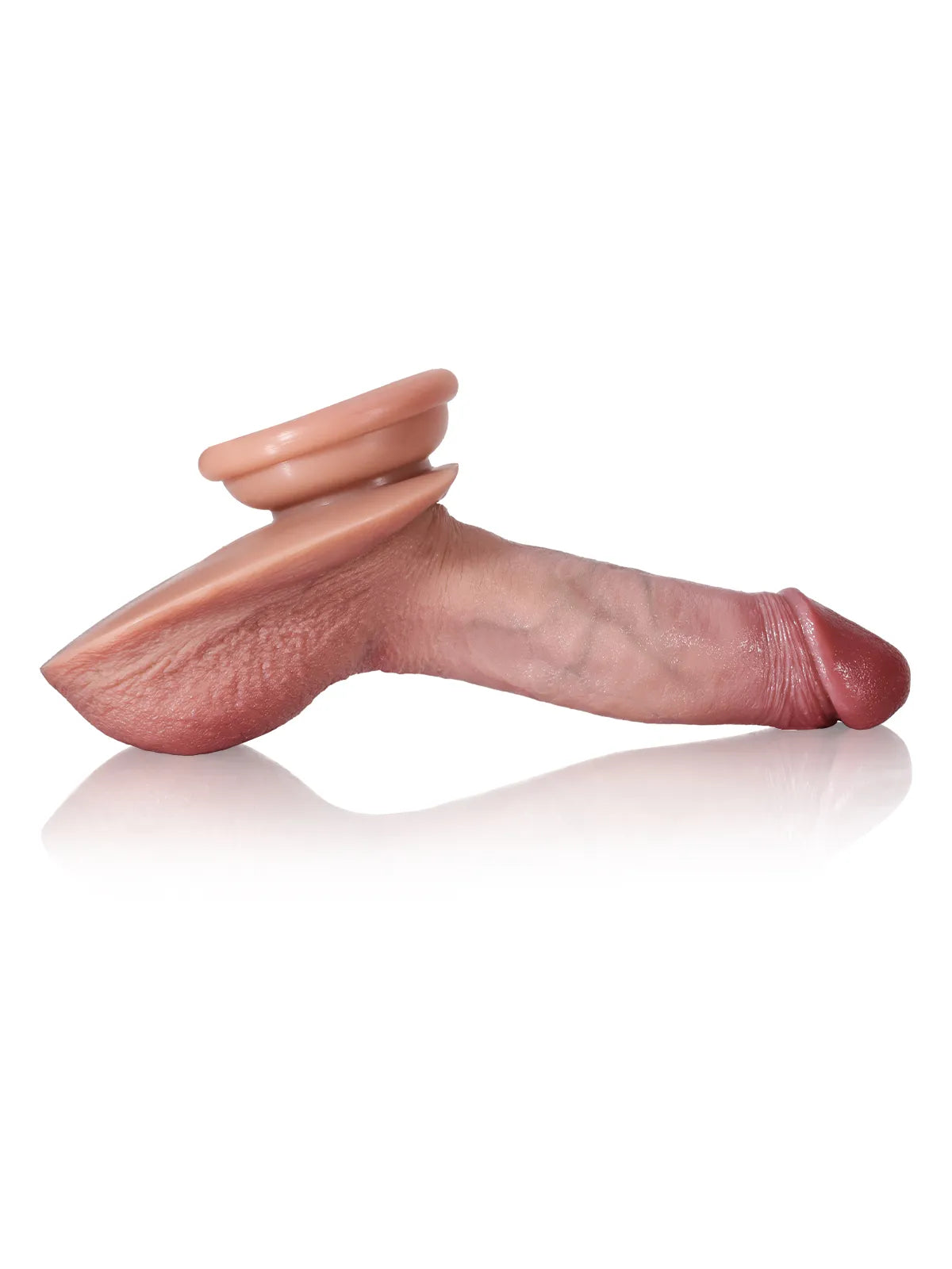 Julian: 14,5 cm Realistisk Silikondildo med Stora Testiklar - Perfekt för Nybörjare