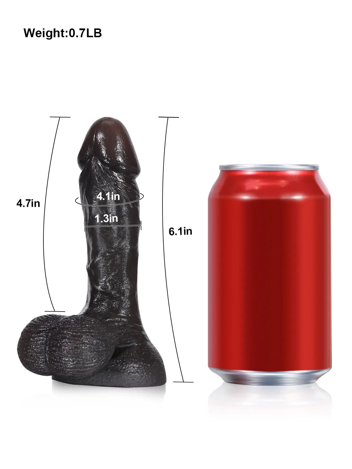 15,8 cm Liten Mjuk Realistisk Dildo i Hudton med Rörliga Testiklar